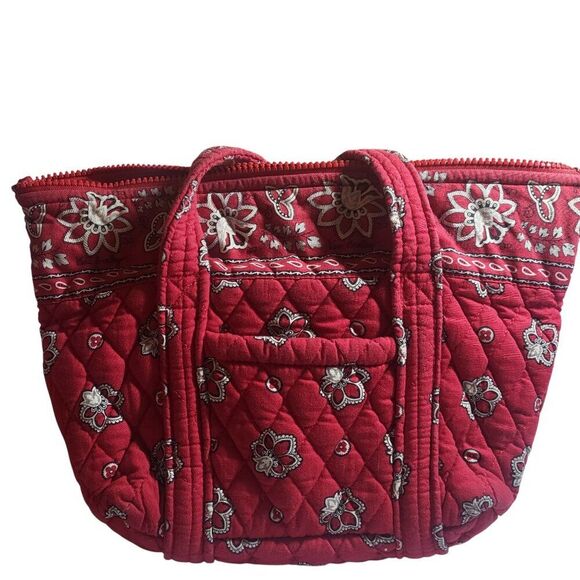 Vintage Retired Vera Bradley "Red Bandana" Shoulder Bag - Picture 3 of 9